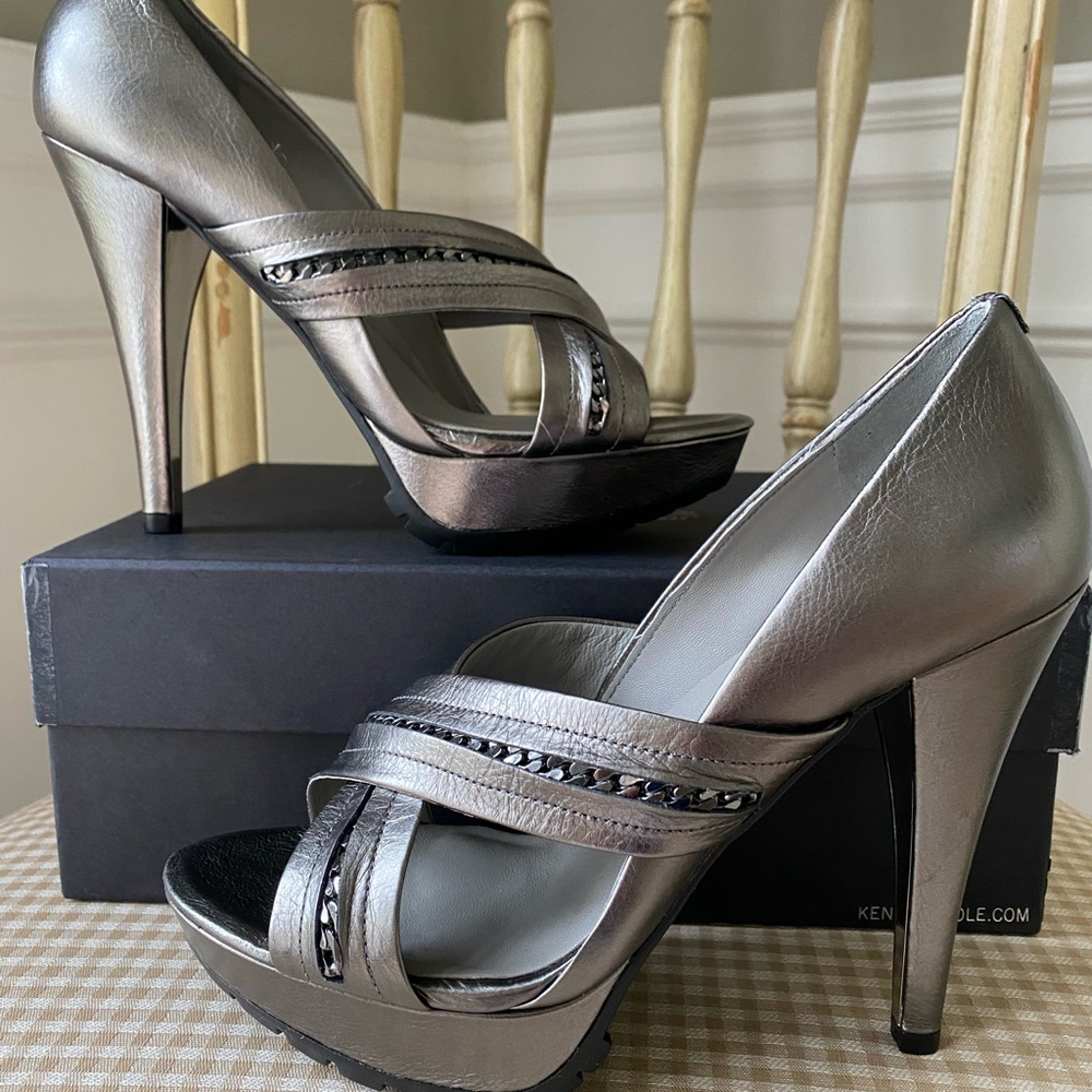 Kenneth Cole Women's Silver Heels